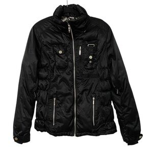 OBERMEYER Leighton Black Silver Winter Ski Jacket 8